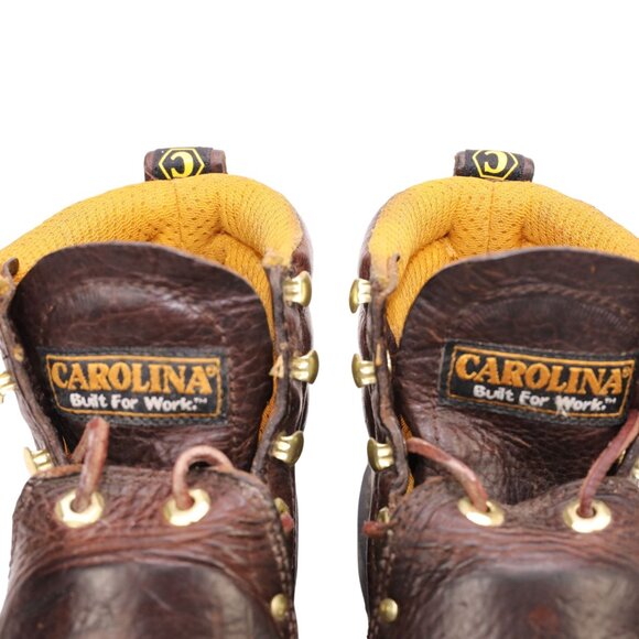 Carolina 6" Steel Toe Work Boot Men 7.5 Brown Leather Safety Oil Resistant CA508 - Picture 9 of 14